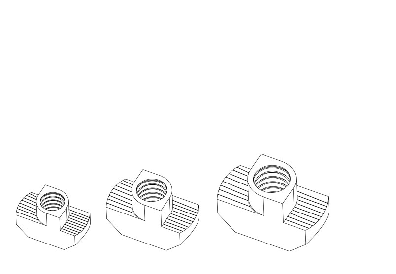 T型螺母結構圖